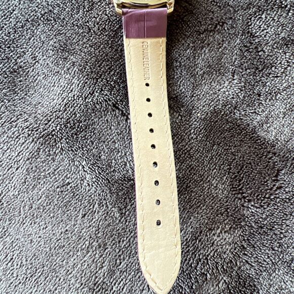 Empress Rania Mechanical Semi-Skeleton Pink Leather-Band Watch